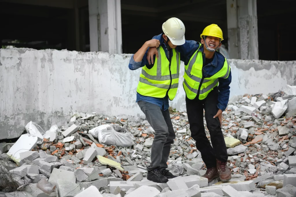 Accidentes en la Construccion víctimas de lesiones